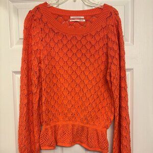 Coral pink✨ Anthropologie Knit Sweater – Size M ✨NWOT